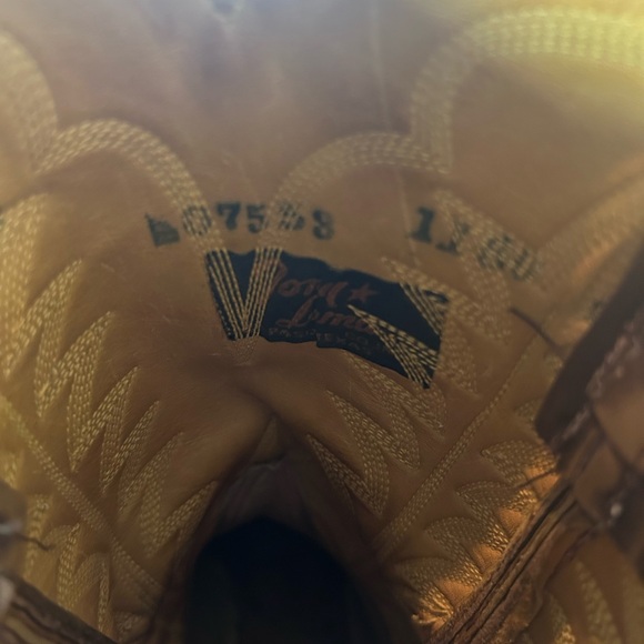 Vintage Tony Lama Gold Label Exotic Leather Western Cowboy Boots Women’s 6.5–7 - Picture 8 of 9